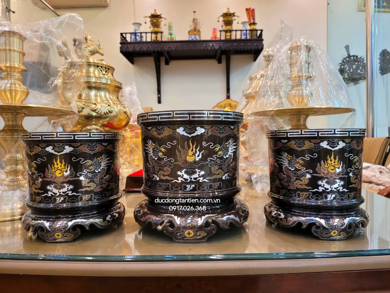 B&aacute;t Hương khảm ngũ sắc