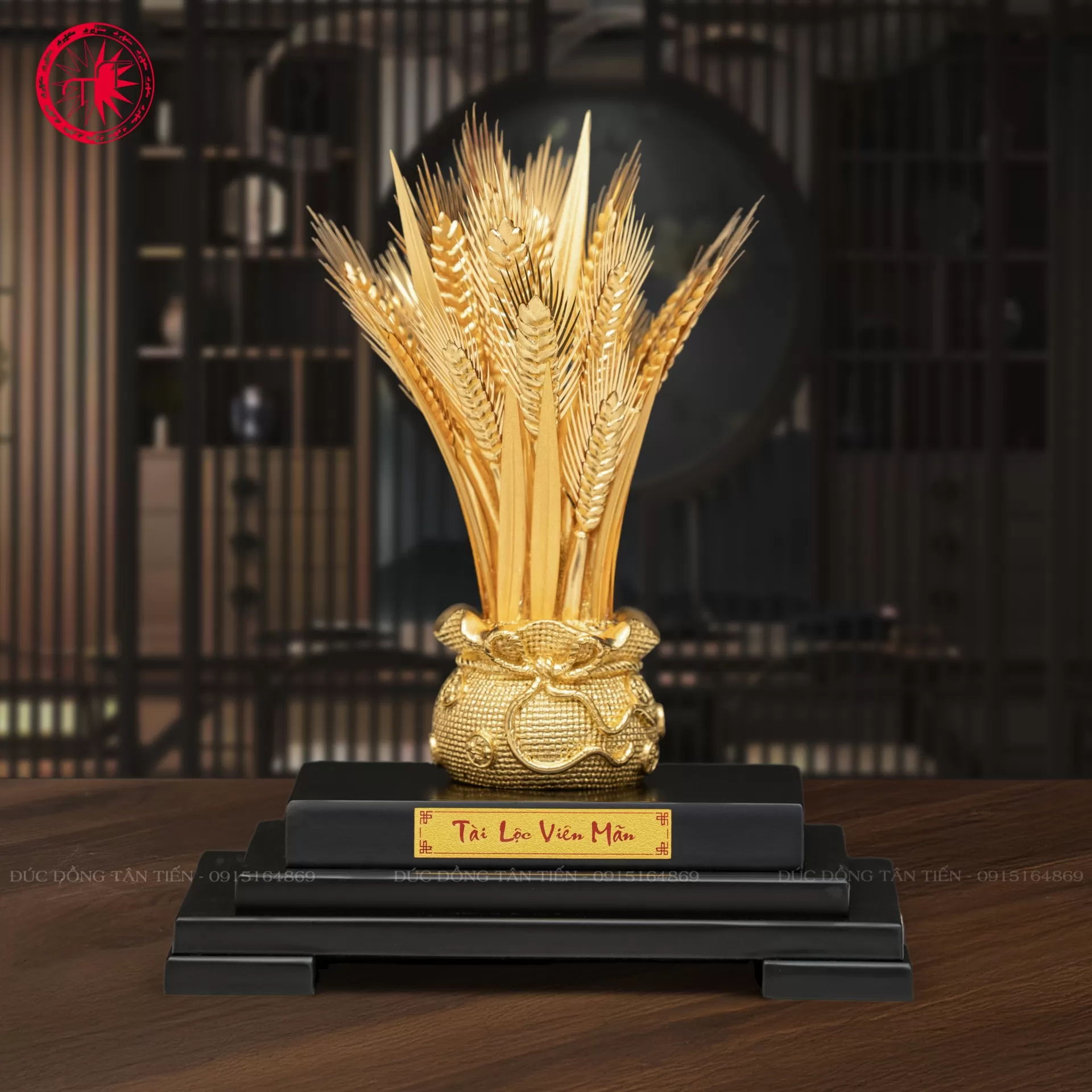 Hũ Lúa Thần Tài Mạ Vàng 24K – Biểu Tượng Sung Túc, Chiêu Tài Giữ Lộc Và Thịnh Vượng Bền Vững