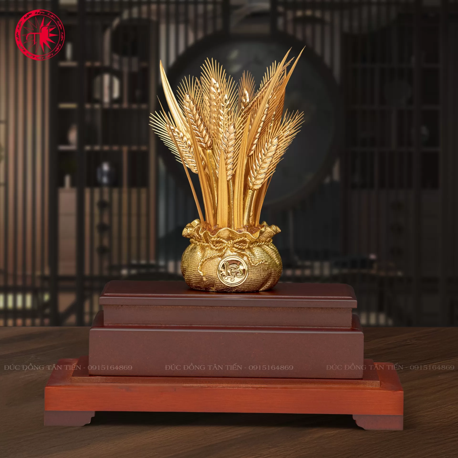 Hũ Lúa Thần Tài Mạ Vàng 24K – Biểu Tượng Sung Túc, Chiêu Tài Giữ Lộc Và Thịnh Vượng Bền Vững
